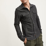 Knit Shirt-Jacket // Black (2XL)