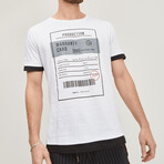 The Barcode Tee // White (L)