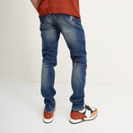 Painted Slim-Straight Jeans // Navy (30WX30L)