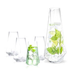 Infiniti Collection Pitcher + Highball Glass Set // Set of 4 Glasses