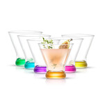 Kolor Martini Glasses // 8 oz // Set of 6