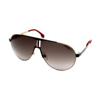 Men's // 1005/S 2M2- Aviator Sunglasses // Gold Black + Brown Gradient