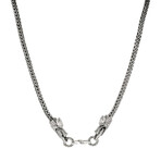 Sterling Silver Double Dragon Head Necklace