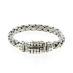 Sterling Silver Woven Design Bracelet