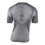 Iron-Ic // Short Sleeve Tech T-Shirt // Silver (S/M)