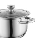 Essentials Gourmet // 6-Piece // Stainless Steel Cookware Set