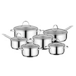 Essentials Comfort // 12-Piece // Stainless Steel Cookware Set