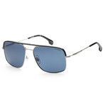 Carrera // Unisex CA152S-010-KU Sunglasses // Silver + Blue