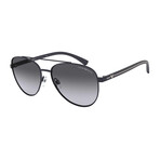 Emporio Armani // Men's EA2079-30928G58 Matte Sunglasses // Blue + Gray Gradient