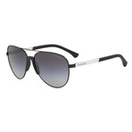 Emporio Armani // Men's EA2059-32038G61 Matte Sunglasses // Brown + Gray Gradient