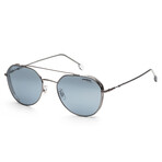 Carrera // Men's CA222GS-KJ1-61 Sunglasses // Silver + Blue Silver Mirror