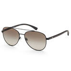 Emporio Armani // Men's EA2079-30018E Matte Sunglasses // Black + Green Gradient