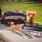 Buccaneer Portable Charcoal Grill + Cooler Tote