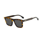 FENDI // Men's Square Sunglasses // Havana Brown