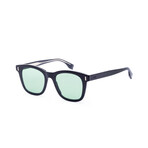 FENDI // Men's Square Sunglasses // Black + Green