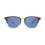 Men's Square Sunglasses // Gray Blue + Blue