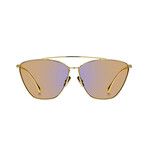 Women's Cat Eye Sunglasses // Yellow Gold