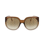 Women's Square Sunglasses // Brown