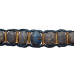 Middle Kingdom Egypt, 2060 - 1786 BC // Lapis Lazuli Scarab Bracelet // 7.75"