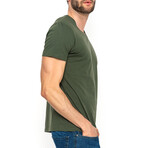 Zane V-Neck Short Sleeve T-Shirt // Green (S)