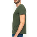 Zane V-Neck Short Sleeve T-Shirt // Green (S)