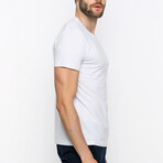 Jack Round Neck Short Sleeve T-Shirt // White (S)