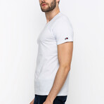 Jack Round Neck Short Sleeve T-Shirt // White (L)