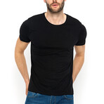 Cole Round Neck Short Sleeve T-Shirt // Black (3XL)