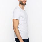 Wes V-Neck Short Sleeve T-Shirt // White (S)