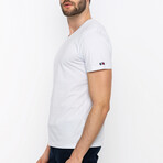 Wes V-Neck Short Sleeve T-Shirt // White (XS)