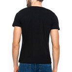 Cole Round Neck Short Sleeve T-Shirt // Black (2XL)