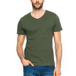 Zane V-Neck Short Sleeve T-Shirt // Green (2XL)