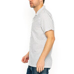 Dominic Short Sleeve // White + Brown (2XL)