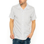Dominic Short Sleeve // White + Brown (3XL)