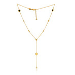 Roberto Coin // New Barocco 18k Yellow Gold + Diamond Necklace // 14.5" // Store Display