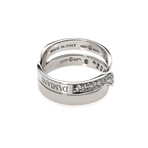 Damiani // Abbracio 18k White Gold Diamond Ring III // Ring Size 7 // Store Display