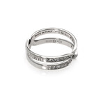 Damiani // Abbracio 18k White Gold Diamond Ring IV // Ring Size 6.5 // Store Display