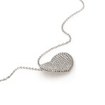 Pasquale Bruni // Pave 18k White Gold Diamond + Sapphire Necklace // 16" // Store Display
