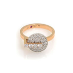 Roberto Coin // 18k Rose Gold Diamond Ring // Ring Size 6.5 // Store Display