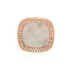 Roberto Coin // Carnaby Street Diamond + Mother Of Pearl Ring // Ring Size 6.5 // Store Display