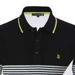Julius Short Sleeve Polo Shirt // Black (M)