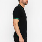 Thiago Knitwear Polo Shirt // Black (3XL)