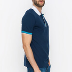 Leo Short Sleeve Polo Shirt // Navy (M)