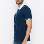 Leo Short Sleeve Polo Shirt // Navy (2XL)