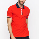 London Short Sleeve Polo Shirt // Red (S)