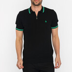 Thiago Knitwear Polo Shirt // Black (S)