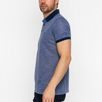 Derek Short Sleeve Polo Shirt // Indigo (S)