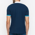 Leo Short Sleeve Polo Shirt // Navy (L)