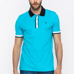 Richmond Short Sleeve Polo Shirt // Turquoise (S)