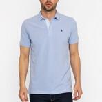 Myles Short Sleeve Oxford Polo Shirt // Blue (3XL)